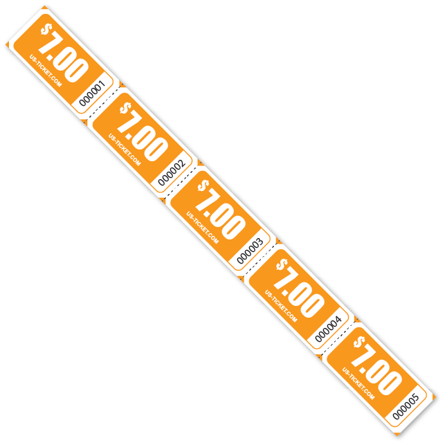$7.00 Denomination Strip Tickets