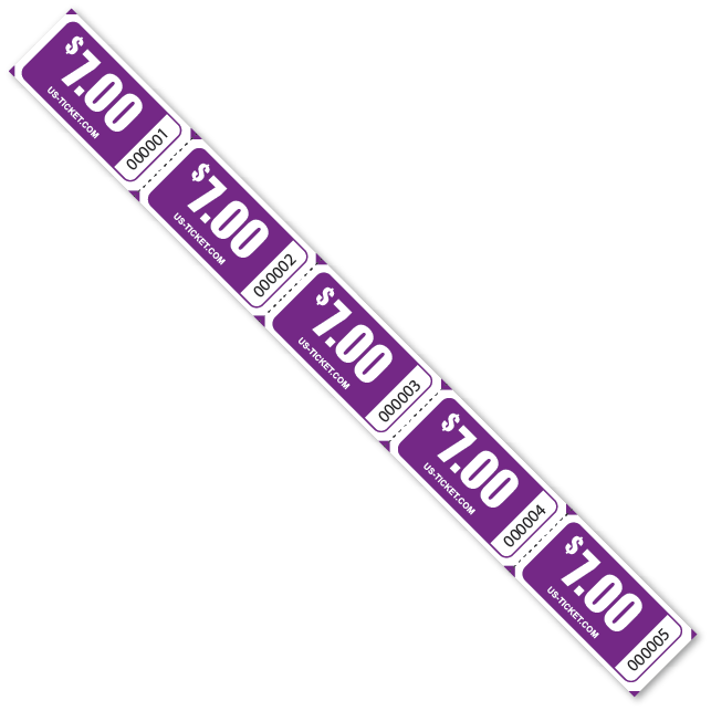 $7.00 Denomination Strip Tickets