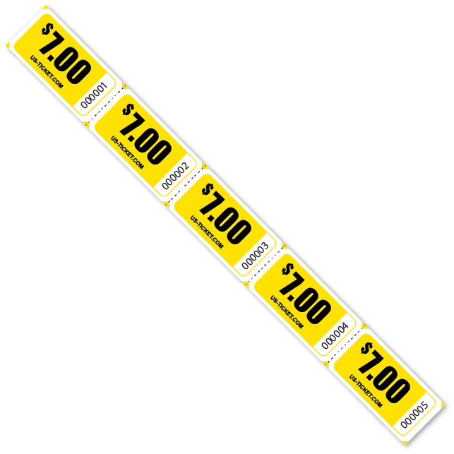 $7.00 Denomination Strip Tickets
