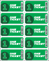 One Ticket Sheet Tickets - Sheets of 10