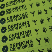 Drinking Age Verified Tyvek Wristband variation