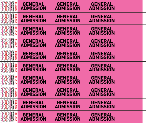 General Admission Wristbands