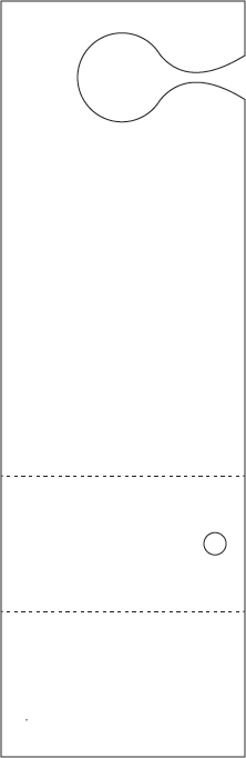 Colored Stock 3 Part Hanging Valet Ticket Backside