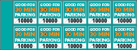 Parking Validation Stamp Books 30 Min