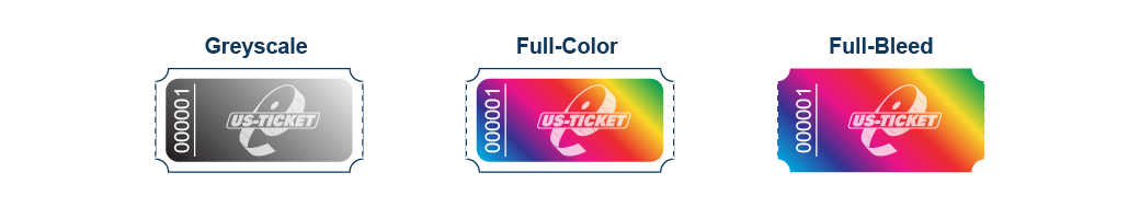 Full-Color Roll Ticket Print Options