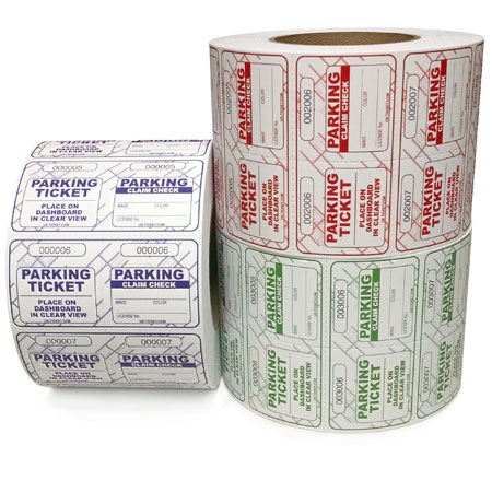Valet Ticket Roll